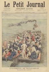 A Raft Carrying French Soldiers Returning Home from Madagascar